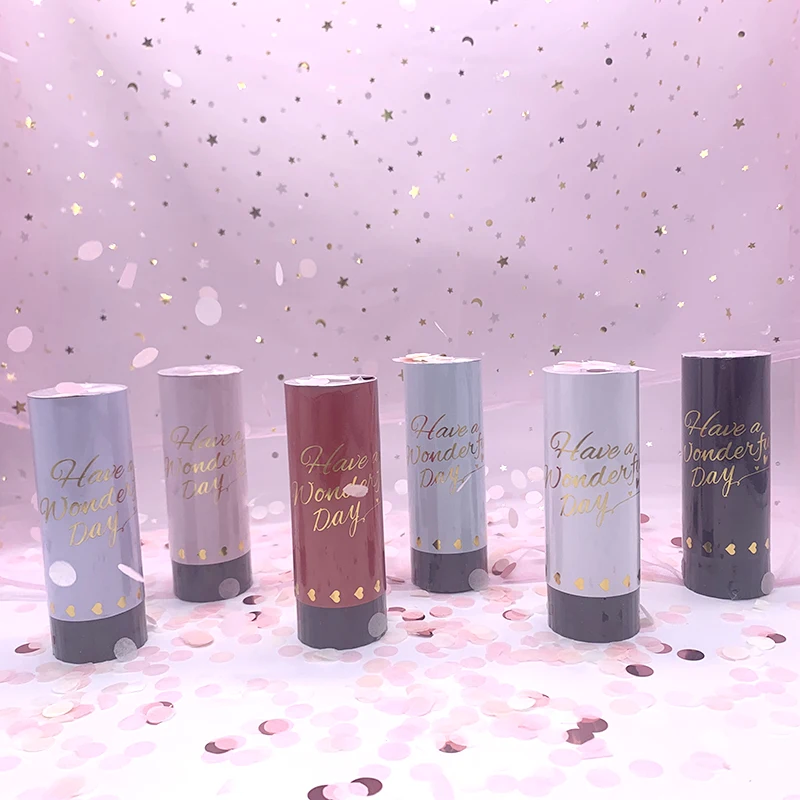 50 шт. металлические золотые конфетти Поппер пушки для вечерние ручные фейерверки