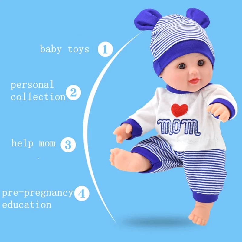 Июля Песня 30 см Reborn Baby куклы мягкая кукла для малышей игрушки ткань средства