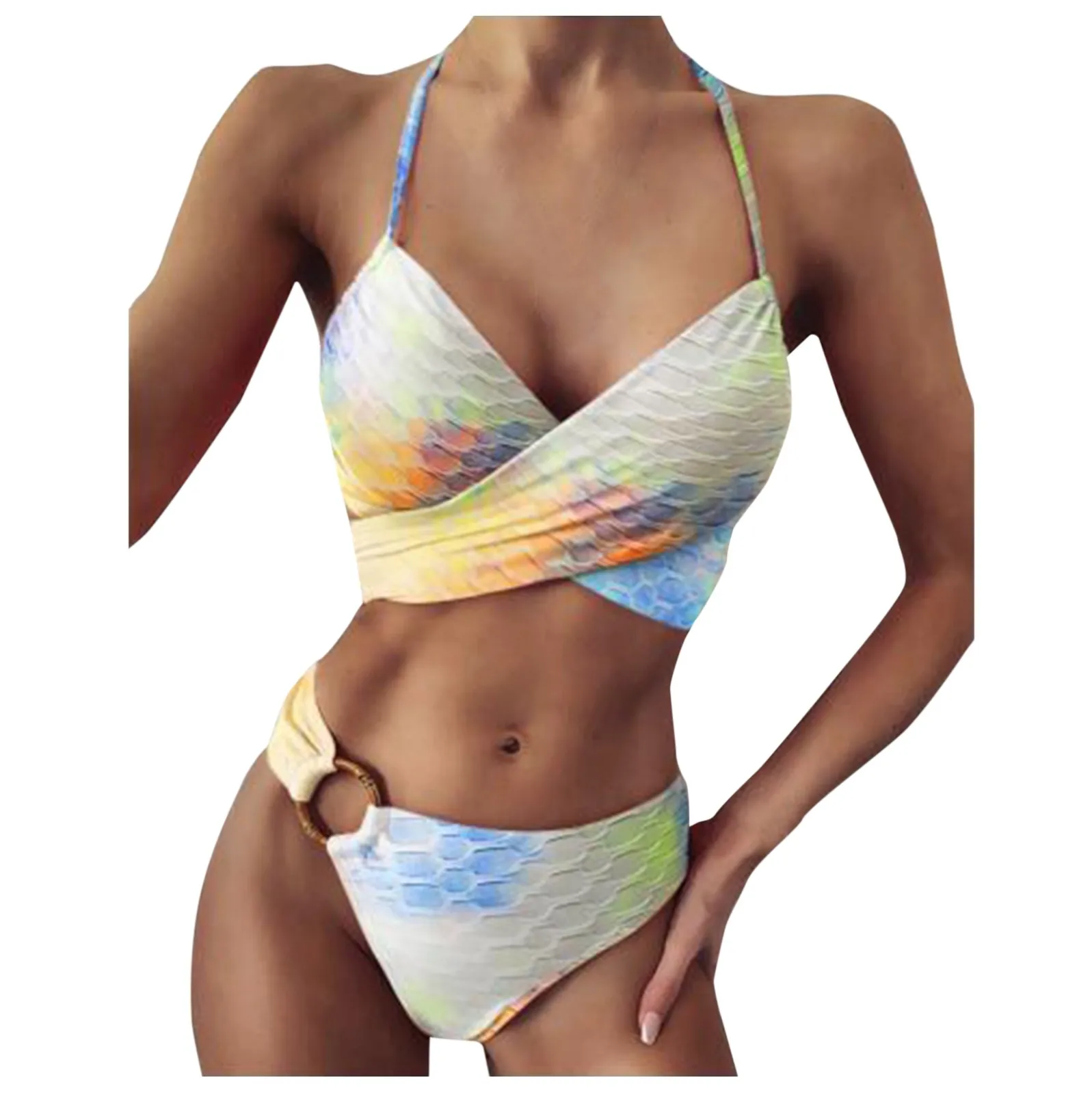 

57# Women's Swimming Suit Sexy Bikini Swimsuit Women Swimwear Bikini Set Print Push-up Padded Bathing Swimsuit Beachwear