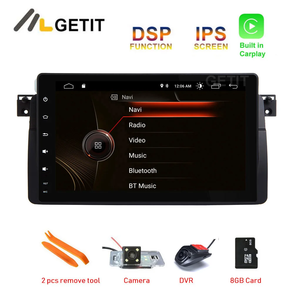 $126.00 Android 11 Auto Car Stereo CARPLAY For BMW E46 M3 318/320/325/330/335 Car GPS Navigation Radio Multimedia BT WIFI NO DVD