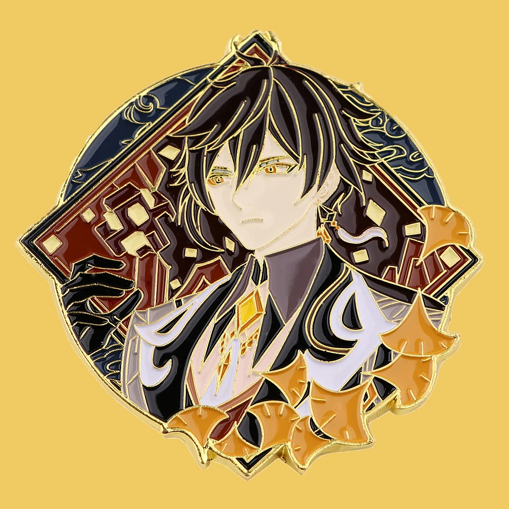 

SP1948 Genshin Impact Cosplay Game Enamel Pins Cute Brooch Pin Bag Clothes Lapel Pin Gothic Badge Jewelry Gift for Kids Friends