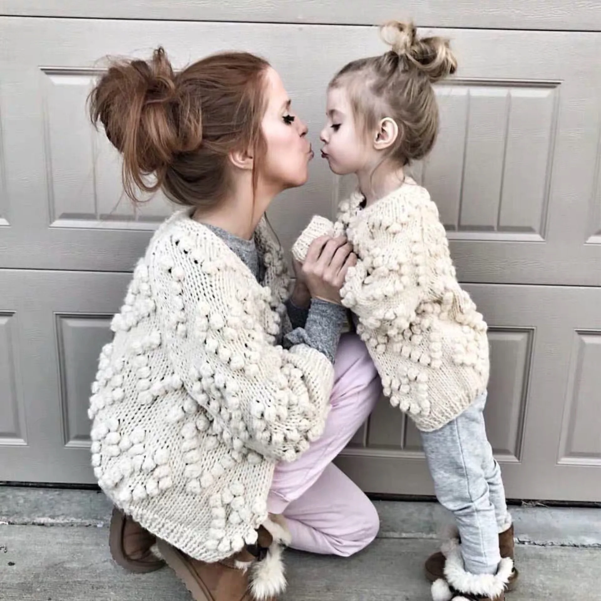 OEM kid sweater Новая Корейская версия женской шерсти Бейсбол Летучая мышь игла осенью и зимой свитера, кардиганы и пальто - Цвет: OEM kid sweater