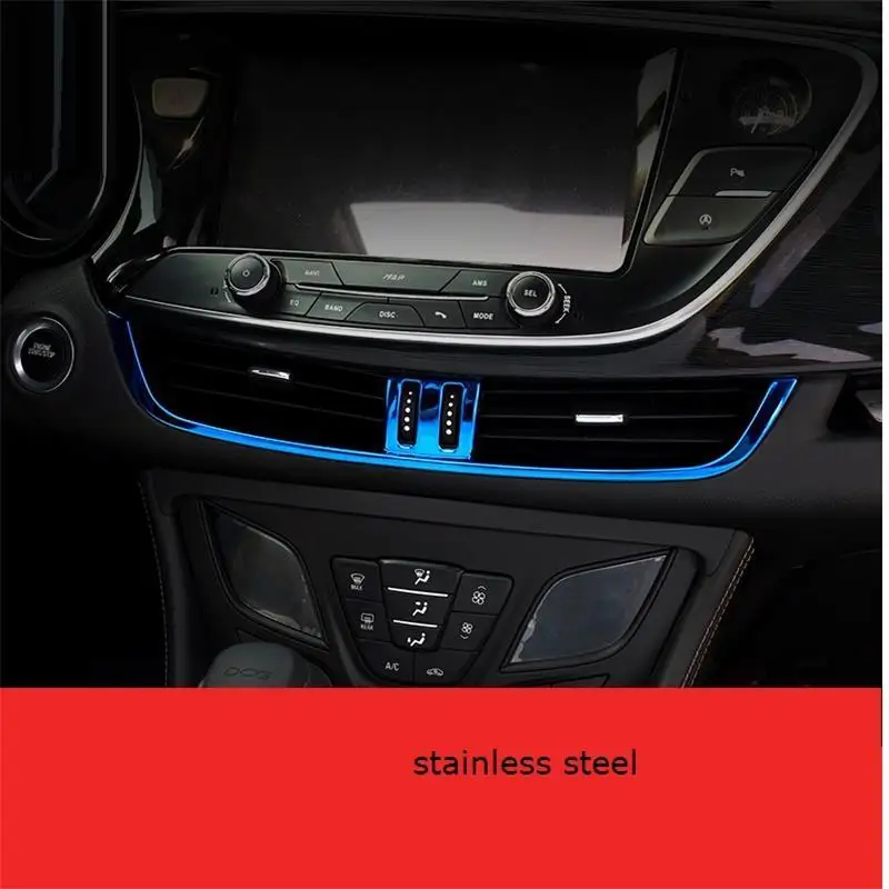 Авто декоративный хром на выходе кондиционера интерьерные Чехлы аксессуары для