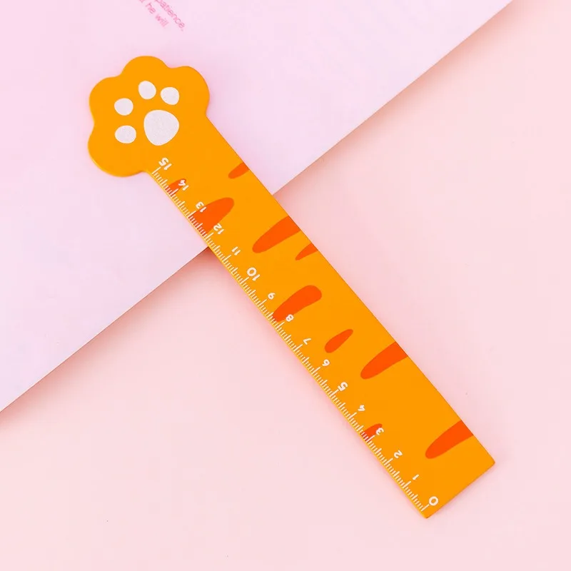 15cm-woodenB 1 шт. простой стиль 15 см 18 см 20 см прозрачная акриловая линейка простая линейка квадратная линейка милые канцелярские принадлежности для рисования - Цвет: 15cm-woodenB
