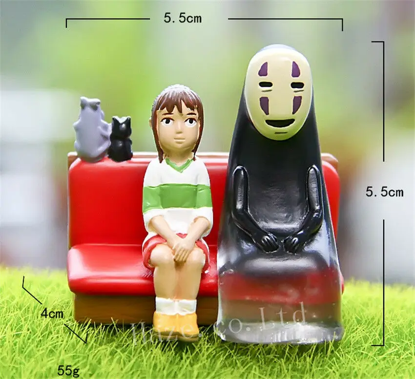 Горячая аниме студия Ghibli Унесенные призраками Chihiro &amp No Face смола фигурка Модель