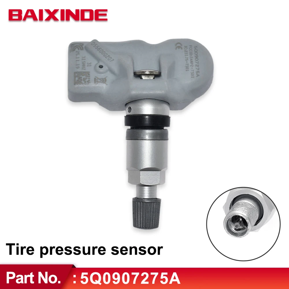 

Tire Pressure Sensor 315MHz TPMS Sensor 5Q0907275A 9A790727503 For Audi RS3 SQ7 Porsche Boxster Cayenne Manca Panamera