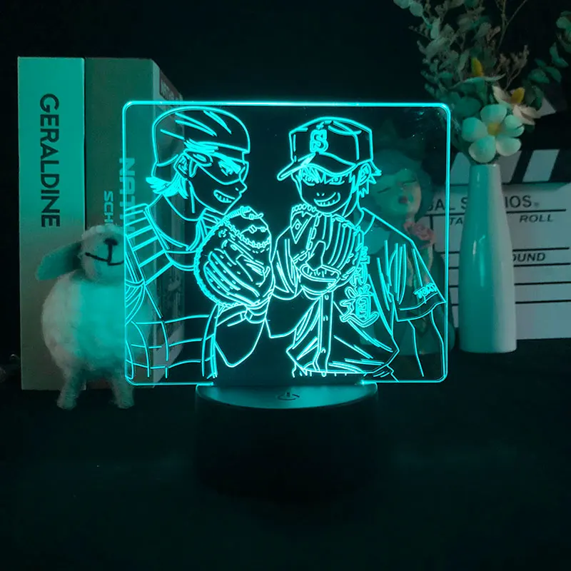 3D ночной Светильник будильник цоколь светильник Delineascope атмосфера сенсорный