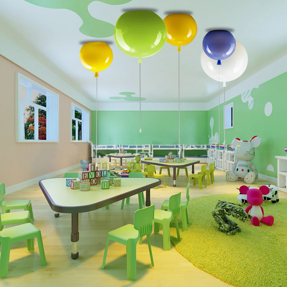 Подвесной светильник в виде воздушного шара акриловый для детской комнаты