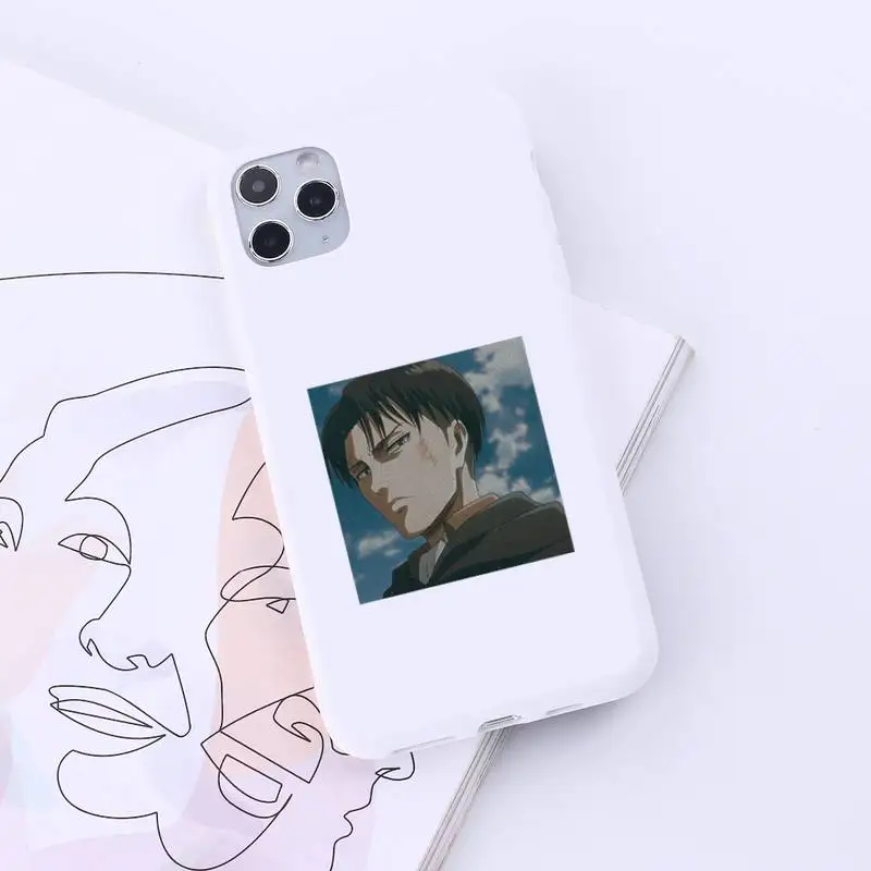 

Japan anime attack on titan Phone Case Candy Color for iPhone 6 7 8 11 12 s mini pro X XS XR MAX Plus