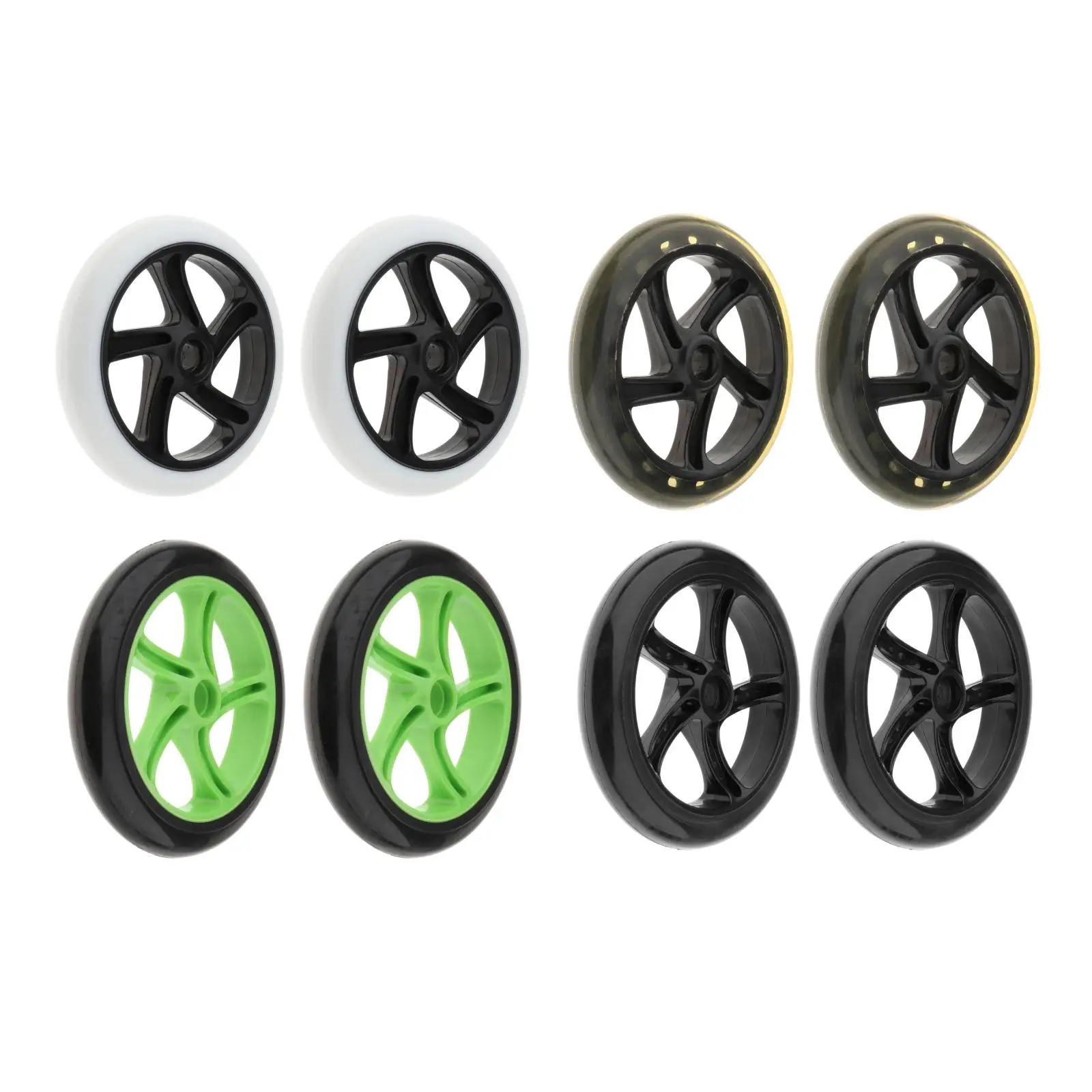 

2-Pack Sport Scooter Wheel Front Rear Wheels for Pro Kick Scooter 180mm