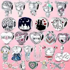 Подвески-бусины из серебра 925 пробы для маленьких девочек, мальчиков, пар, семьи, мамы, подходят для оригинального брендового браслета, ювелирные изделия