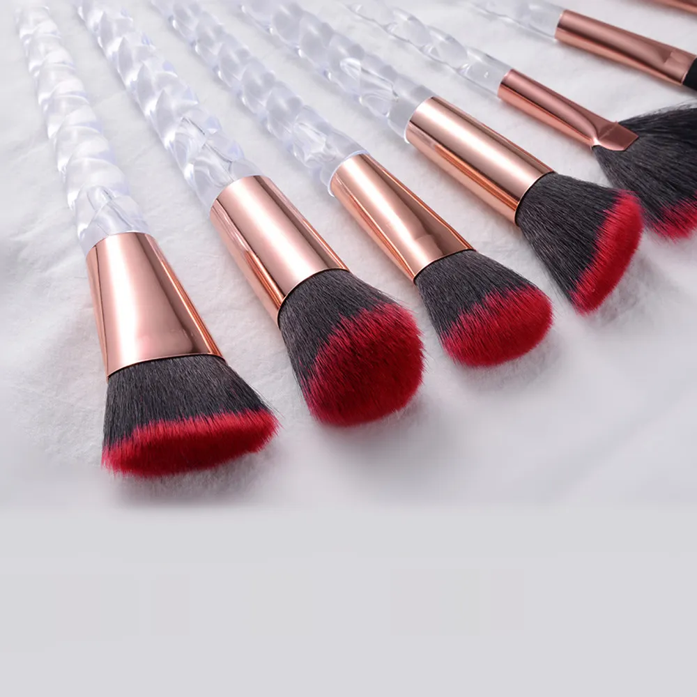 

10pcs Unicorn Shape Makeup Brushes Eyeshadow Women Beauty Glitter Make Up Brush Sets Foundation Powder Cosmetic BlushTools