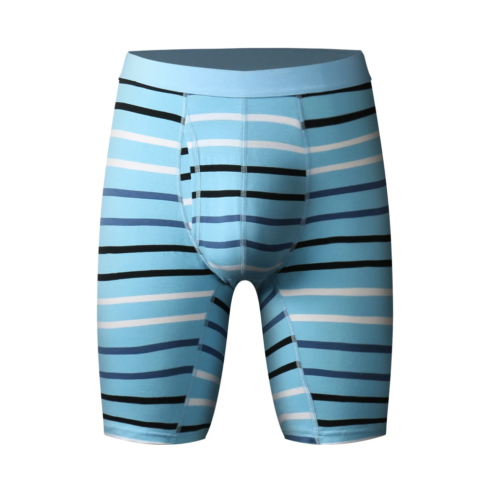 

Men’s Underwear – Long Leg Performance Compression Boxer Briefs yarn dyed strip