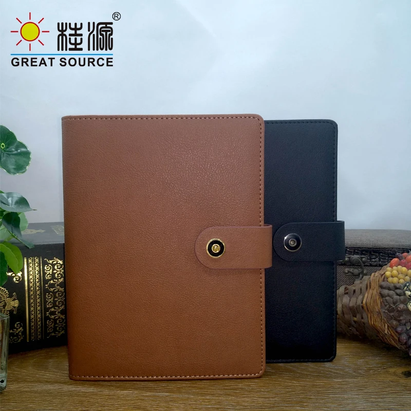 2020 планировщик А6 кошелек padfolio notebook золотая молния ежедневник прозрачная ручка