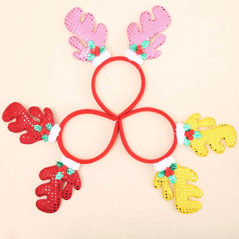 Милу олень рога повязка на голову рождественское платье аксессуары для волос