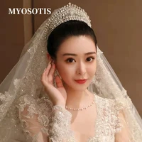 baroque wedding headband crystal bridal crowns and tiaras hair jewelry accessories women rhinestone headwear queen diadem