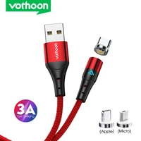 vothoon 1m magnetic cable fast charging micro usb type c cable for iphone samsung xiaomi magnet charger cord mobile phone cable