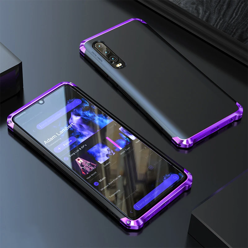 

3 в 1 чехол для телефона Huawei P40 Pro металлическая Рамка Жесткий пластик Броня противоударный чехол huawei P40 Чехлы Fundas Shell Euti