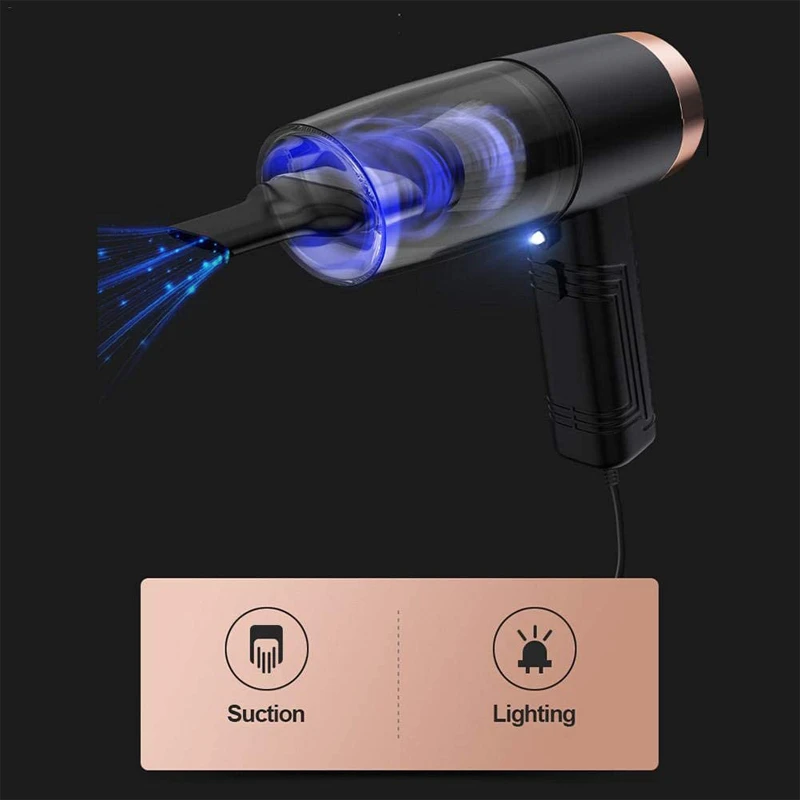 

Car Vacuum Cleaner 120W 12V Portable Wet Dry Handheld Vacuum Cleaner With 4M Power Cord Car Strong Power Suction