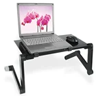 Регулируемая подставка алюминиевый столик для ноутбука, складная, эргономичный дизайн, подставка для ноутбука, ультрабука, нетбука, планшета с ковриком для мыши