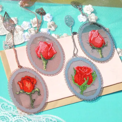 MM Роза Стиль Сделай Сам Рукоделие Стич вышивка крестиком Женская Серебряная