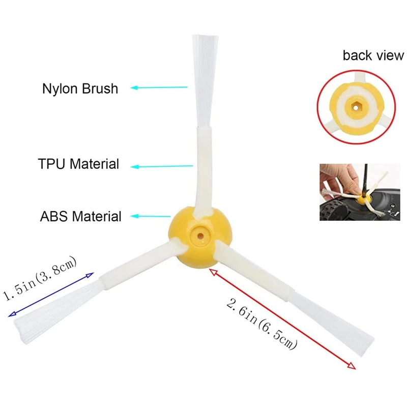 

for IRobot Roomba 980 960 880 860 Vacuums Accessories Kit Contains Filter, Side Brush, Rolling Brush, Cleaning Brush