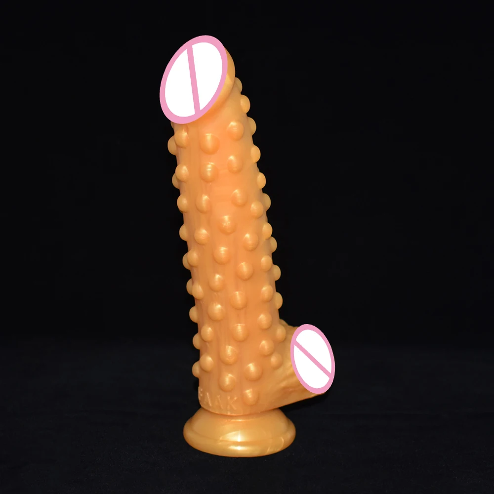 Реалистичный фаллоимитатор NUUN с присоской поднятой выпуклой глубокой текстурой