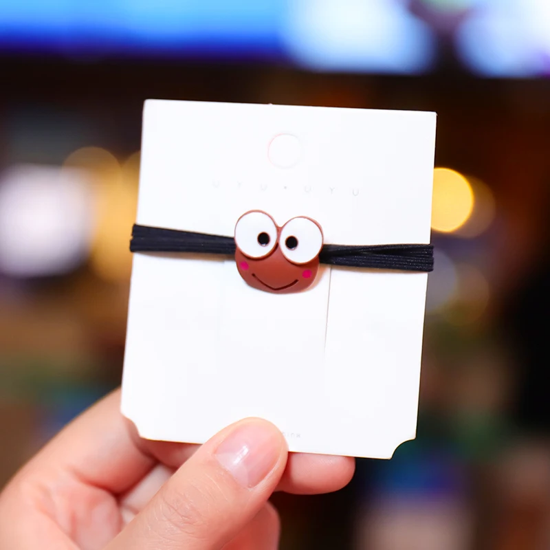 Детская резинка для волос "Милый принцесса" с простой маленькой лягушкой для девочек, аксессуары для кожи головы.