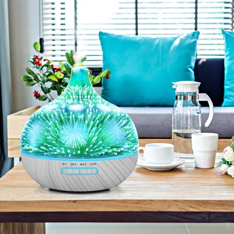 400 мл Фейерверк Любовь ваза увлажнитель воздуха очиститель 7 цветов светодиодный