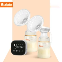 zq bilateral electric breast pump portable milking automatic massage breast milk milk suckling device