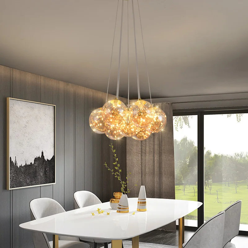 

Modern Stylish LED Pendant Light Chic Lamp Indoor Fixture Living Dining Room Hanging Lustres Luminaire Kitchen Decoration Light