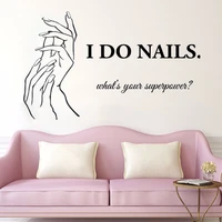nail salon quote wall decals manicure pedicure wall sticker beauty salon decor nails polish wall art mural window decal