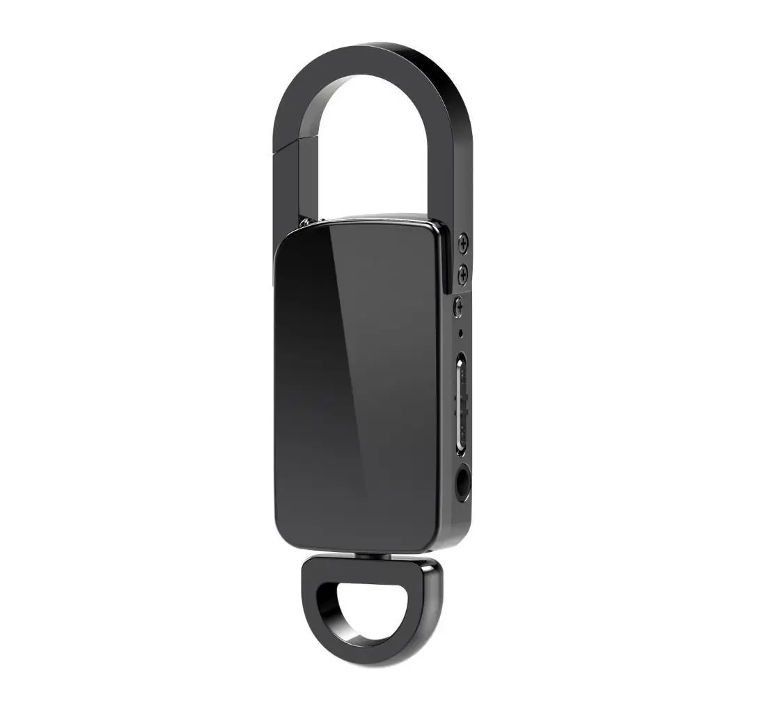 

Keychain 8GB Digital Voice Recorder Voice Activated Recording USB Flash Drive Silver Audio Sound Dictaphone Portable MP3 Player