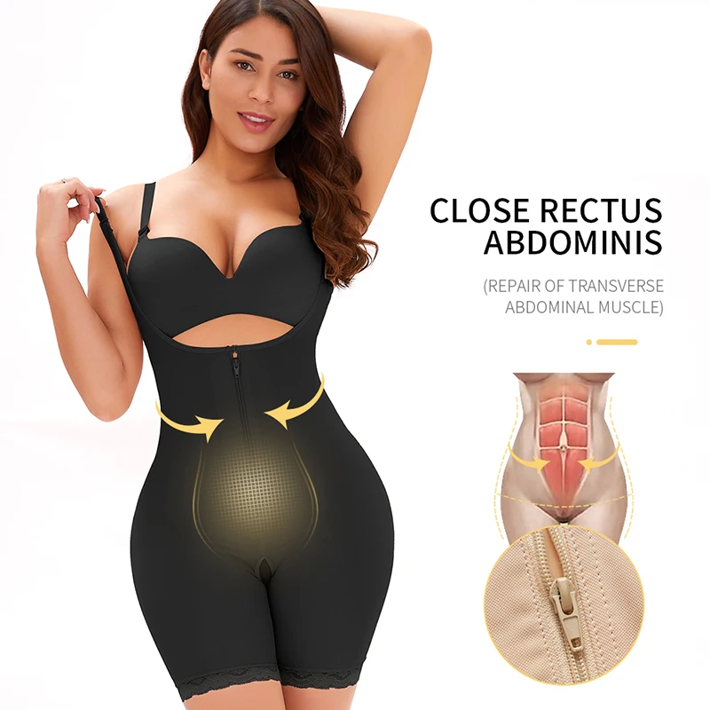 

Women's Full Bodysuit Shapewear Slimming Firm Compression Tummy Control Sexy Underbust Support Body Shaper Plus Size Underwear
