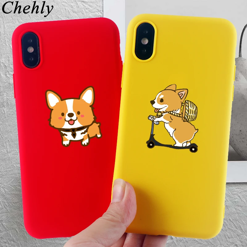 Чехол для телефона Corgi IPhone 6s 7 8 11 12 Plus Pro Mini X XS MAX XR SE модные чехлы мягкие силиконовые