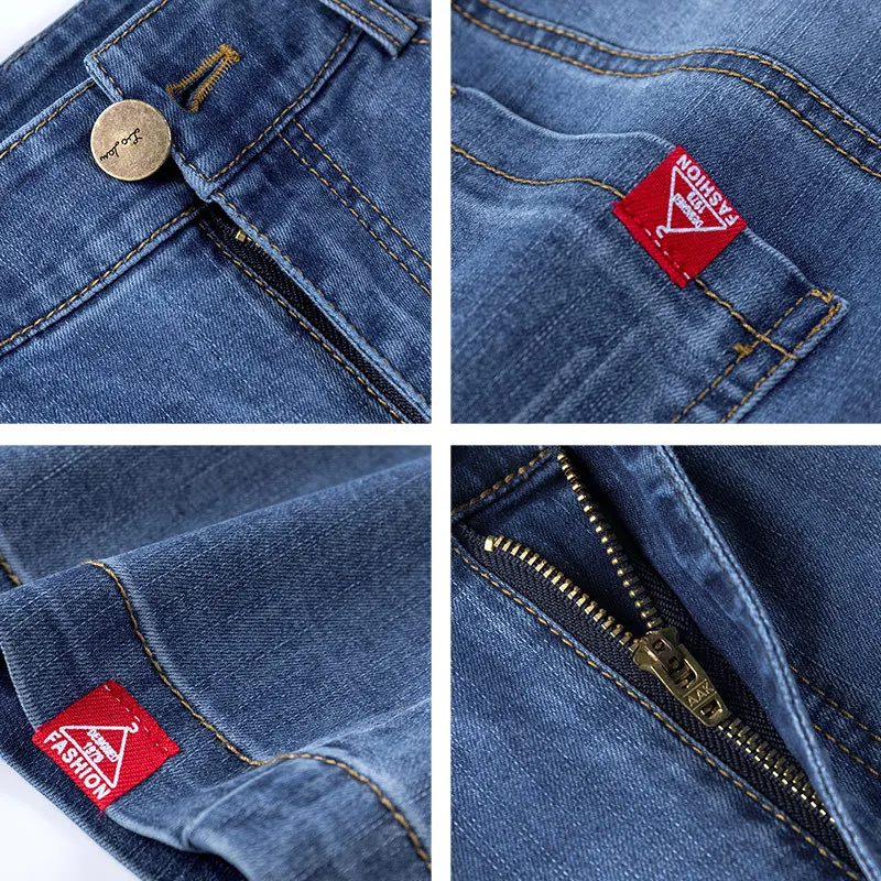 

Women's jeans 2020 spring new women's jeans Korean version was thin straight loose large size nine-point wide-leg pants