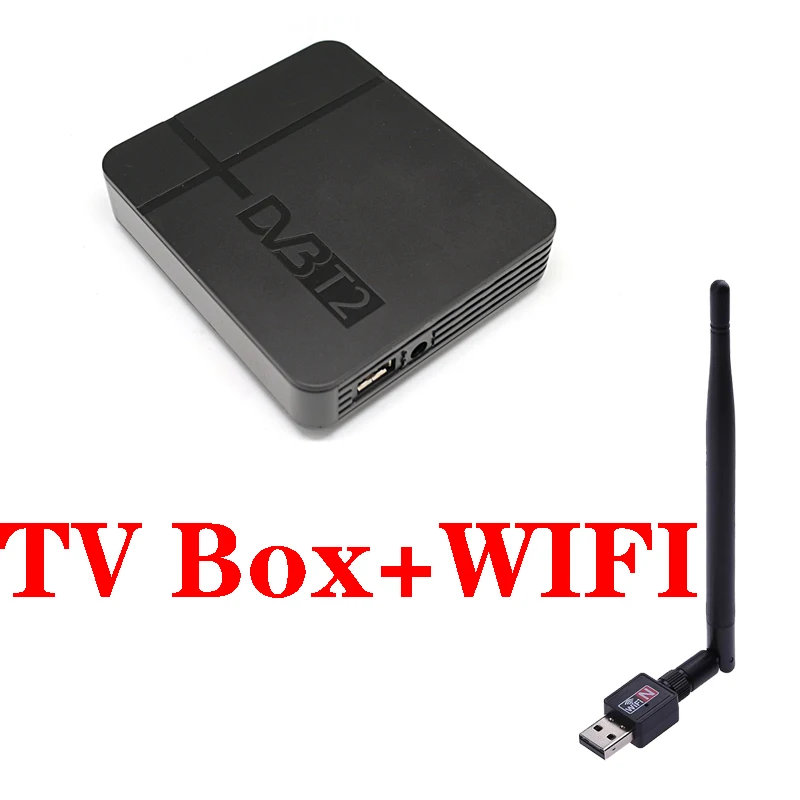 Новейший K2 Plus DVB-T2 эфирный цифровой ТВ приемник сигнала совместимый с DVB-T/H.264 поддерживает Dvb t2 H.264 таймер PVR - Цвет: tv box and wifi