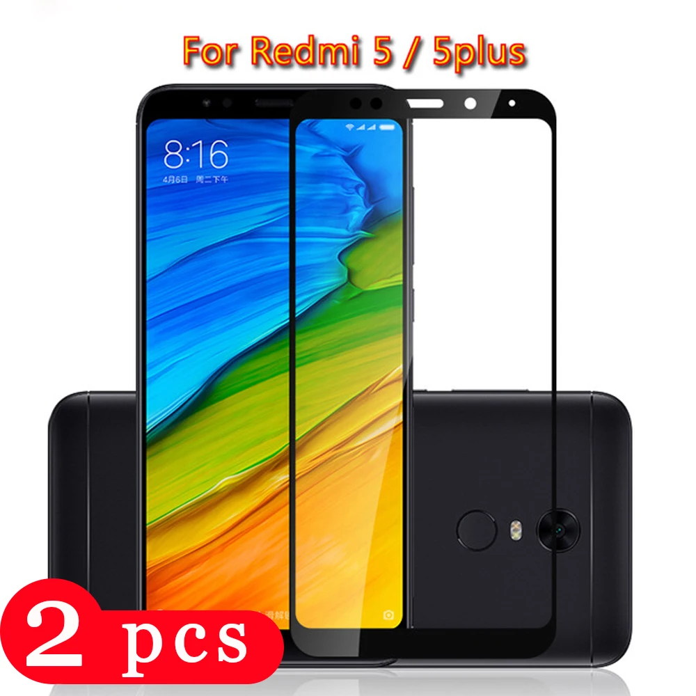 

2Pcs for xiaomi redmi note 6 pro 6A S2 tempered glass protective film for redmi note 4X 4 5 5A plus pro phone screen protector