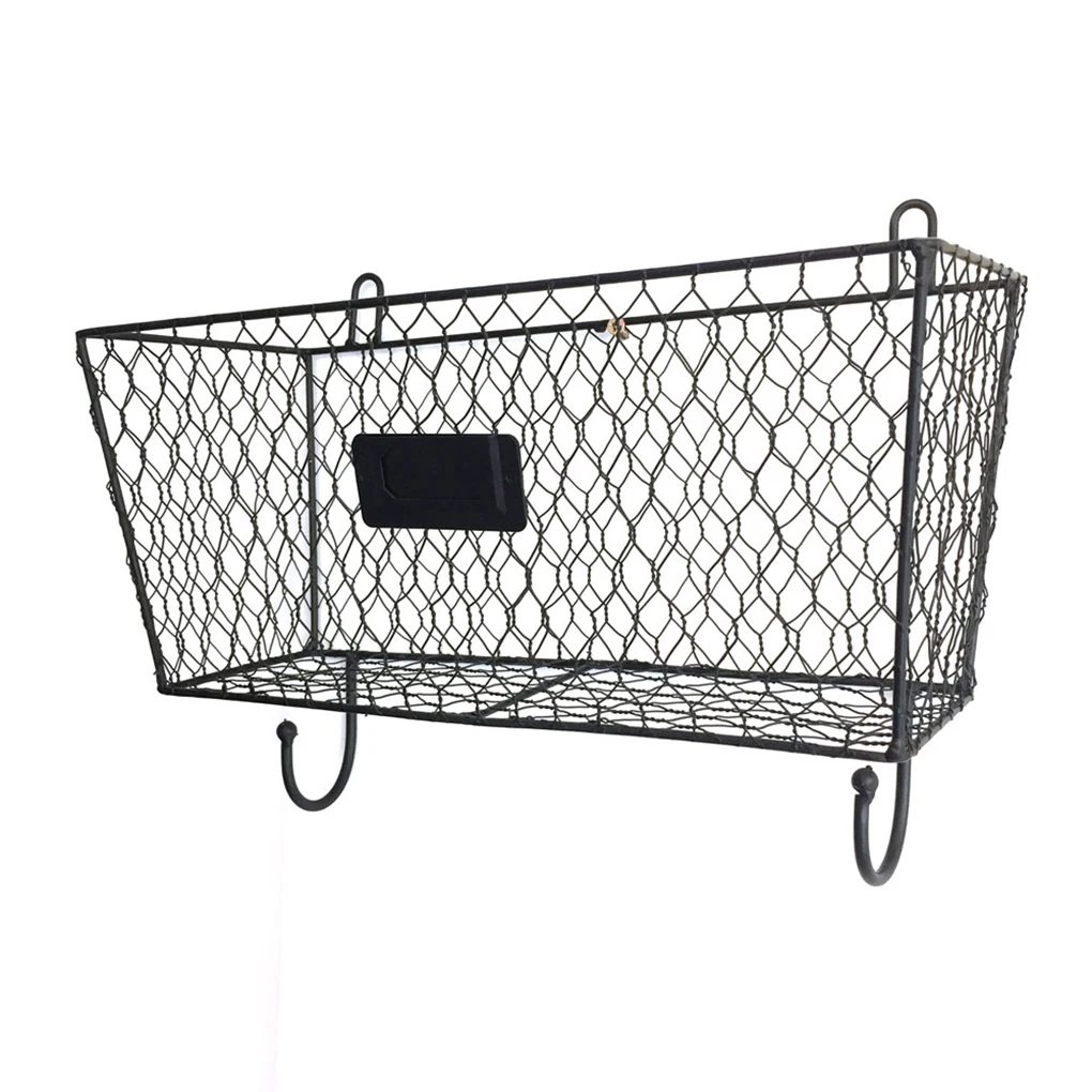 

3PCS/SET Storage Basket Sundries Underwear Toy Storage Box Wire Letter Mail Mount Metal Rack Organizer