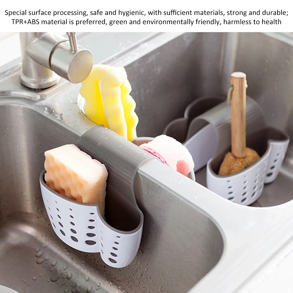 

Sponges Holder Rack Sink Caddy for Kitchen Organization Sponge Holder Sink Soap Holder Utensil Caddy Kitchen Sink Caddy Rack