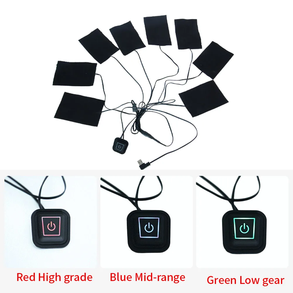 1 комплект Портативный USB электрические нагревательные колодки жилет одежда