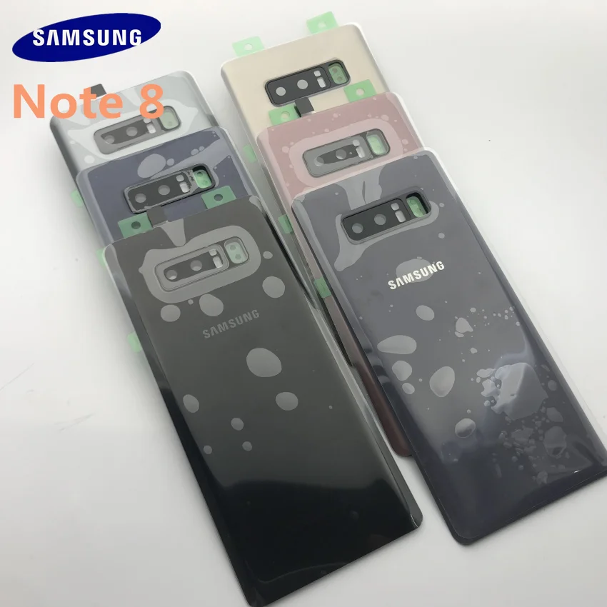 

OME FOR Samsung Galaxy Note 8 N950 N950F Back Battery Cover PC+Glass Housing Cover for Samsung Note8 Door Rear Case Replacemet