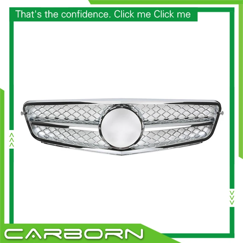 

For Mercedes Benz C-Class W204 C180 C200 C300 C350 06 07 08 09 10 11 12 13 SL Style ABS Upper Front Racing Grill