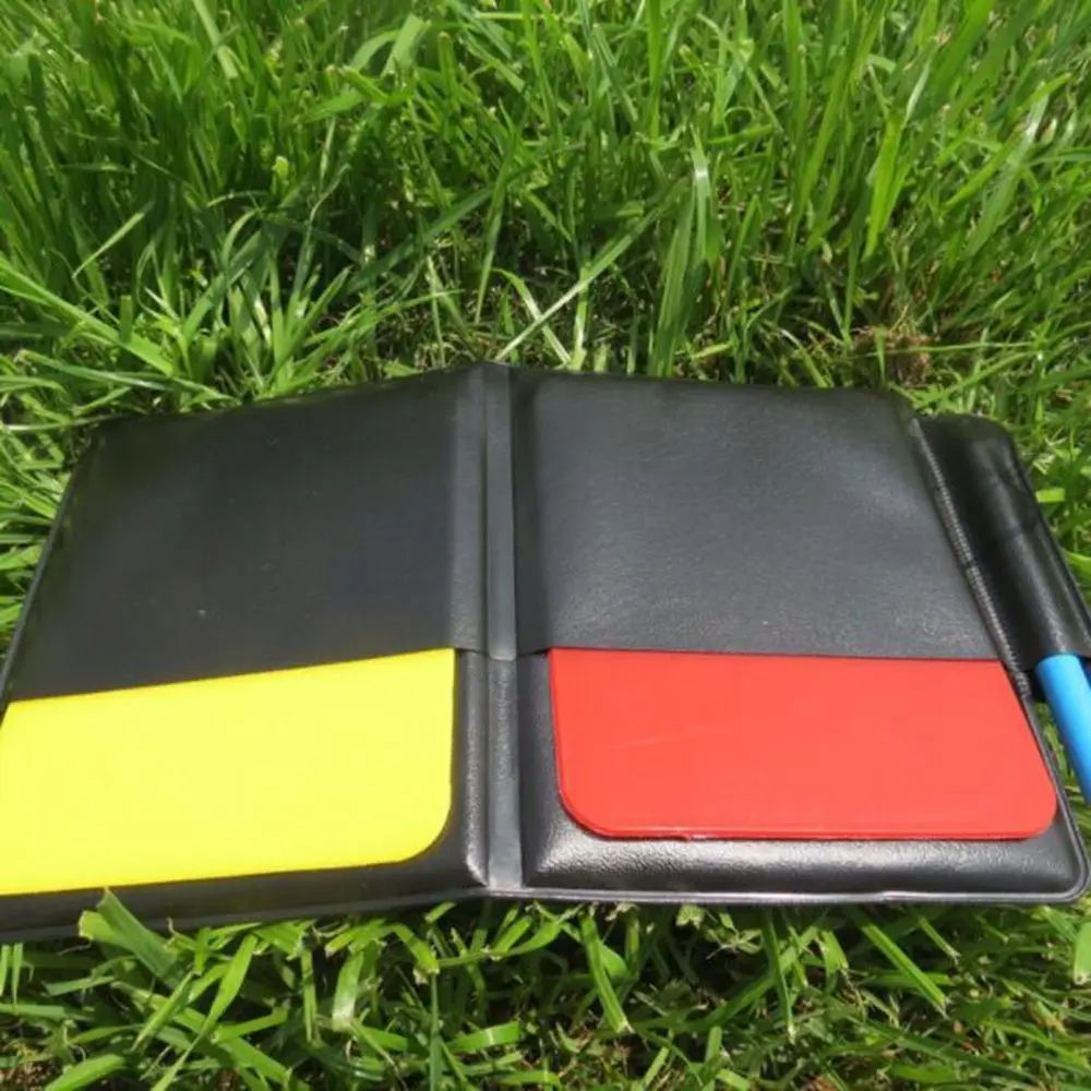 Красная желтая карточка для футбольного рефери тактическая ручка спортивного