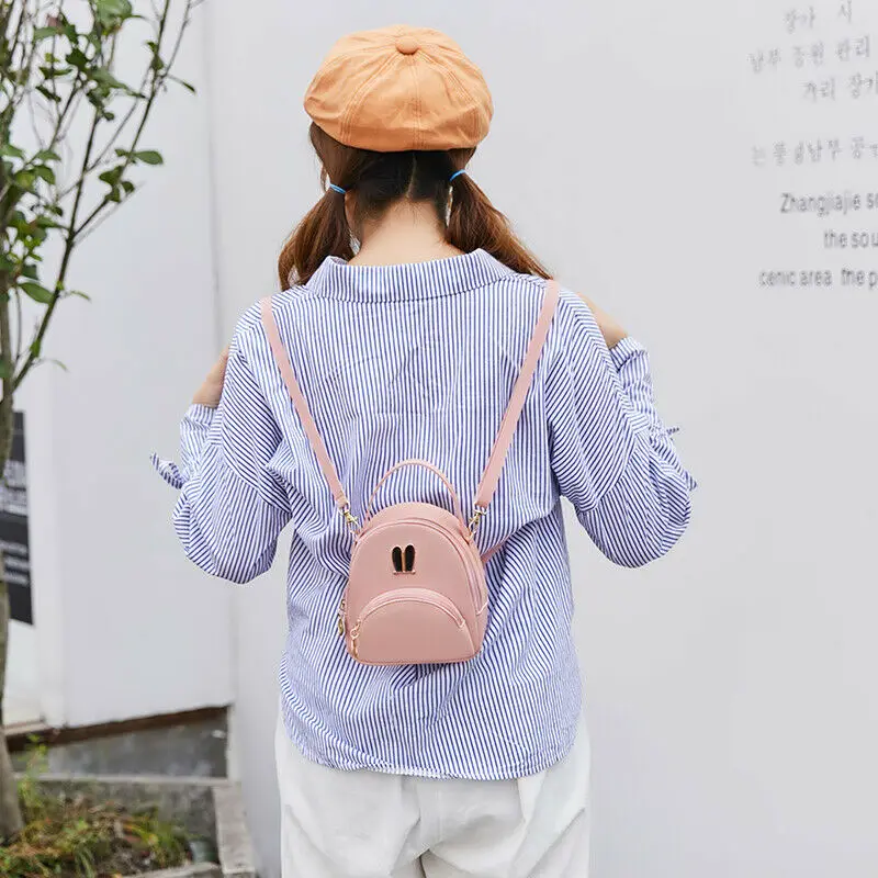 Мини-рюкзак из искусственной кожи для женщин и девушек школьный ранец дорожные