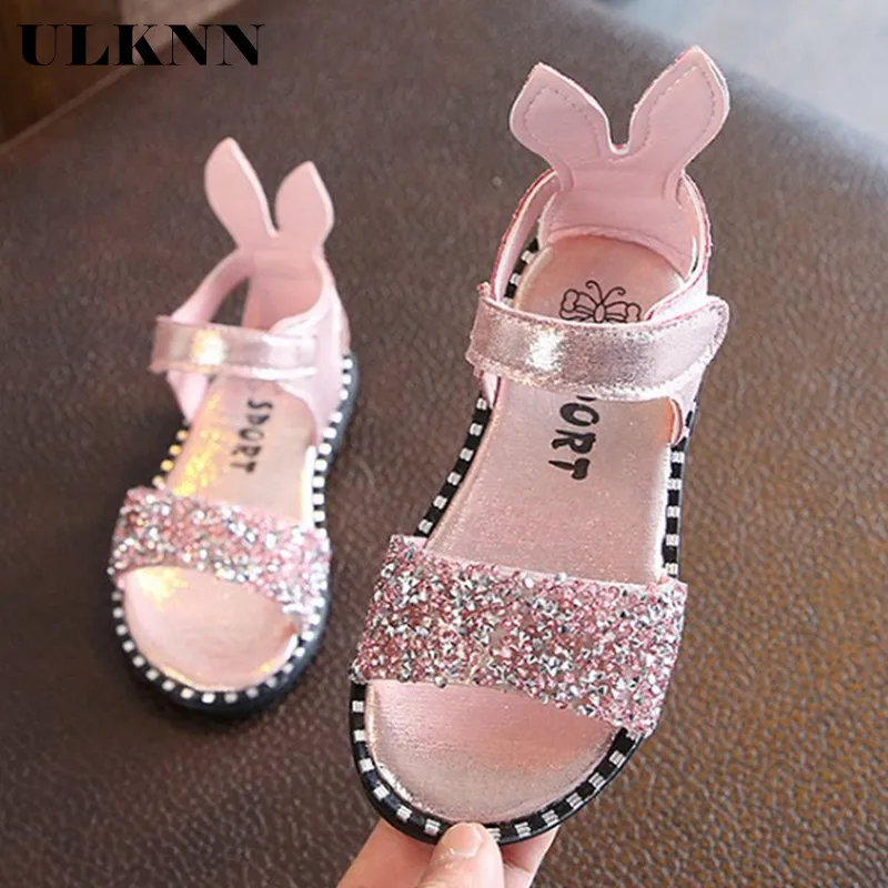 Летняя детская обувь ULKNN модные детские туфли принцессы для малышей повседневные