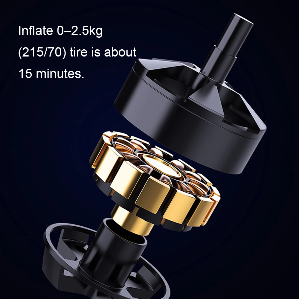 Надувной насос мини портативный воздушный компрессор с светодиодный