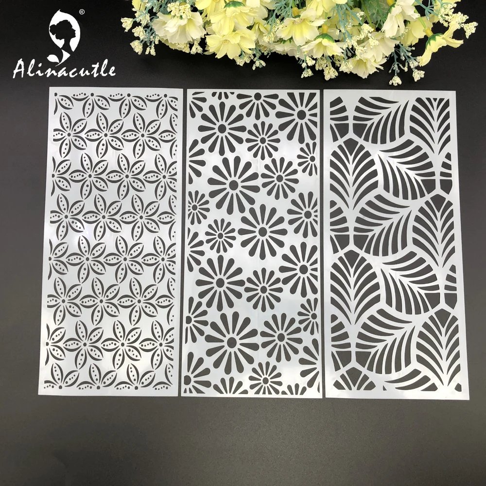 Цветок Slimline ПЭТ трафареты для краски раскраска скрапбукинга тиснильный альбом