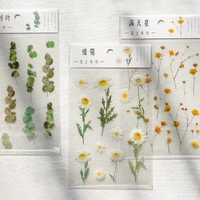 1sheet kawaii flower daisy grass pet sticker diary planner stickers scrapbooking school office supplies sl2601