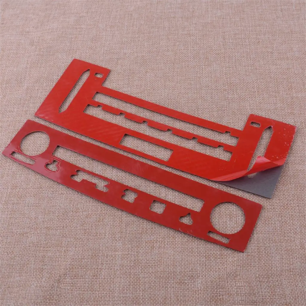 

DWCX New 2pcs Carbon Fiber Center Console CD Panel Cover Trim Frame Sticker Fit For Lexus IS250 IS350 2014 2015 2016 2017 2018